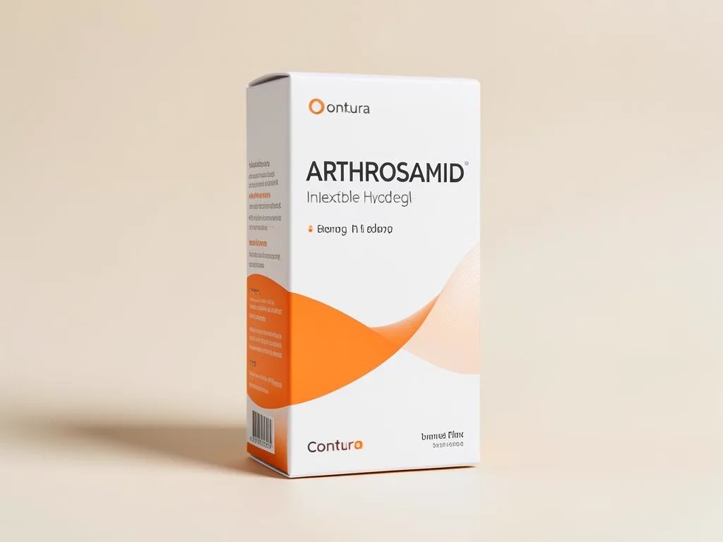 Arthrosamid injectable polyacrylamide hydrogel packaging by Contura