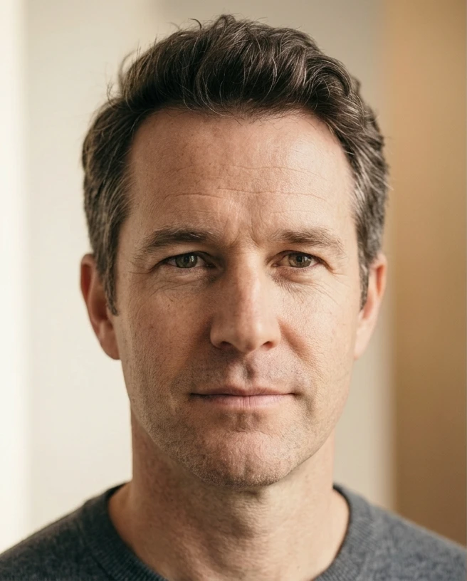 Man in his forties, representing blood test panels for men at CellOrtho Marbella