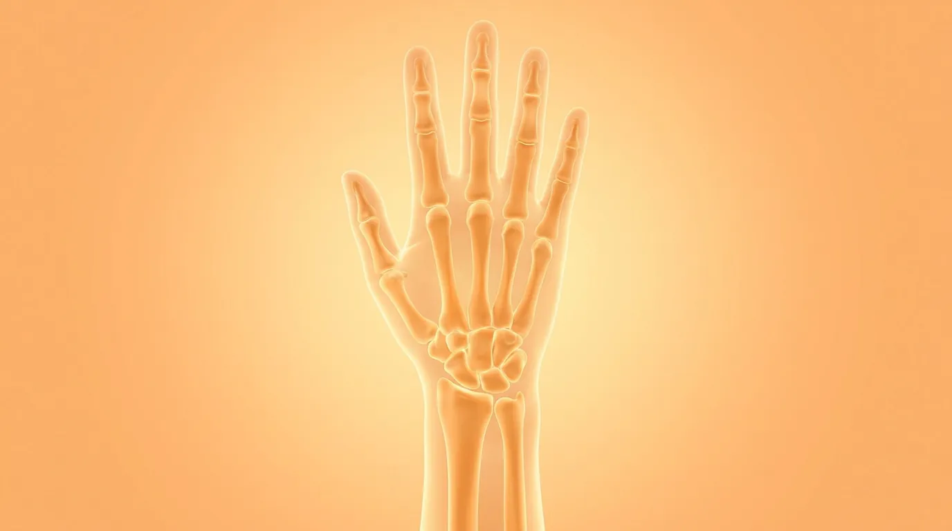 Medical professional examining a hand and wrist